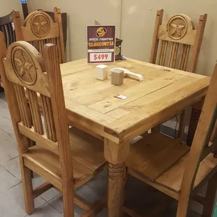 Rustic Dining Table Set only 499