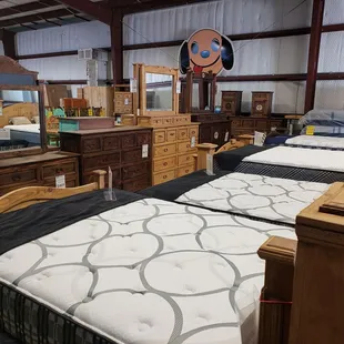 We specialize in rustic furniture and mattresses