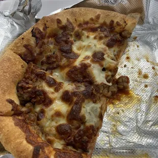 All meat pizza