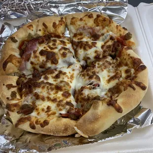 7&quot; Meat Pizza