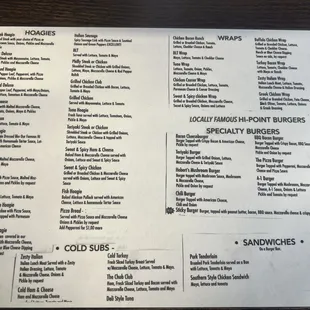 Menu.