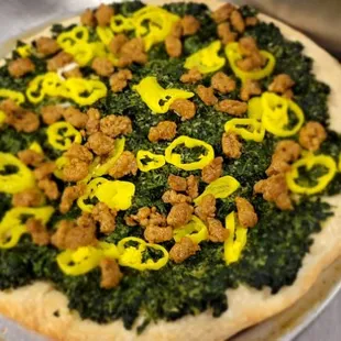 Greens pizza