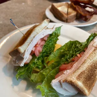 a club sandwich on a plate