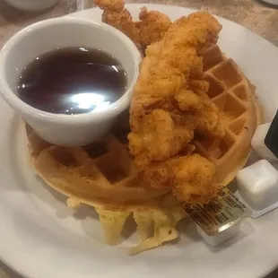 Chicken and waffles