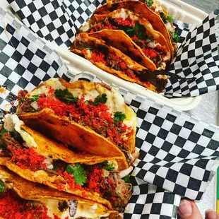 Hot Cheeto Birria Tacos