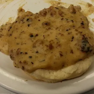 Sausage Gravy Biscuit