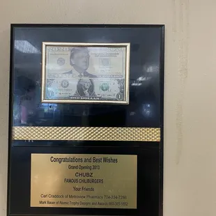 This is on their wall. I wish I would have seen it before I ordered.