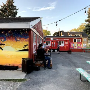 a man sitting at a table