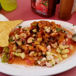 Ceviche was bomb, preparado. 1 serving was alot. so with it. would recommend it.