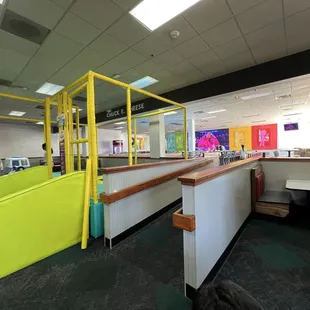 Leading to dining area