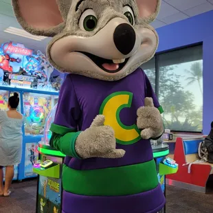 Chuck E Cheese - cuteness!