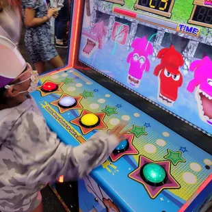 a child playing a video game