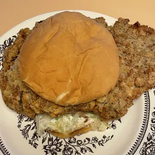 Chicken fried steak sandwich