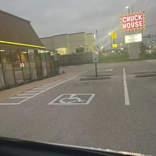 a view of the outside of the restaurant