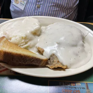 Chicken fried steak meal