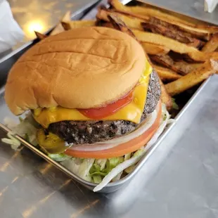 Happy National Cheeseburger Day!!  Got the OLD SCHOOL* burger.