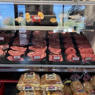 Some of the meats on display