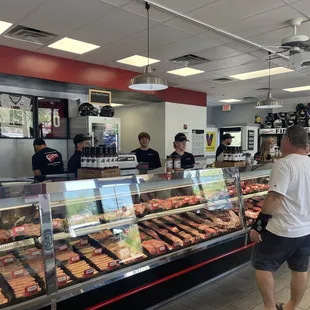 Friendly staff and big meat selection