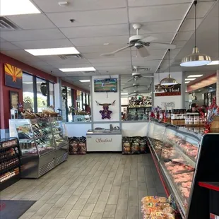 Inside the store