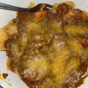 Their chili's in frito boats made at home