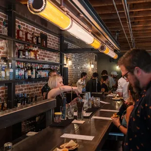 Mezzanine bar at Penny Farthing.