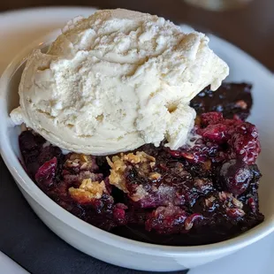 They nailed the desserts! The Berry Cobbler was warm and wonderful!