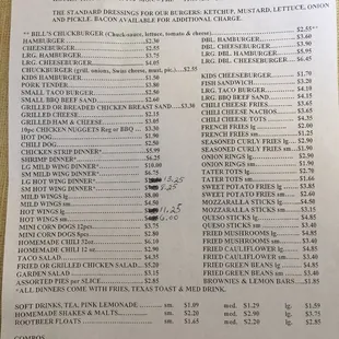 Menu.