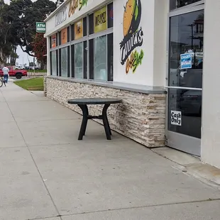 outside