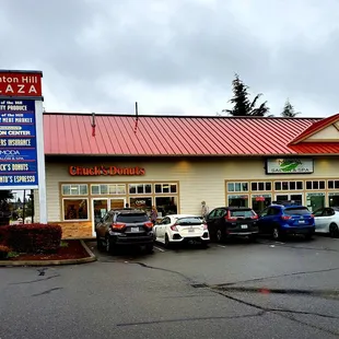 Chuck&apos;s Donut Shop is left side corner