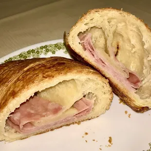 the inside of a sandwich