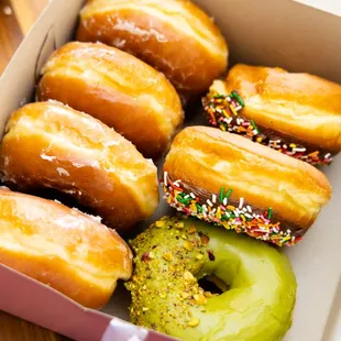 assorted raised donuts