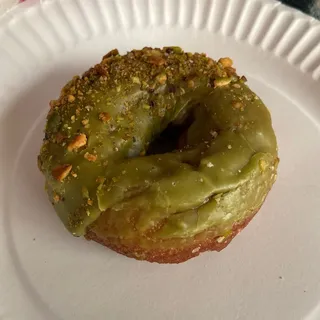 Matcha Green Tea Donut Top with Pistachio