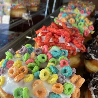 Froot Loop Cereal Donut