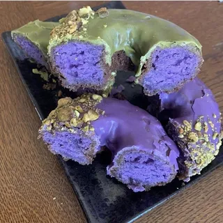 Ube Donut with Toasted Coconut