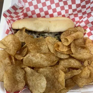 Philly and house cut chips