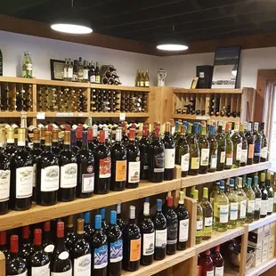 a wide selection of wines