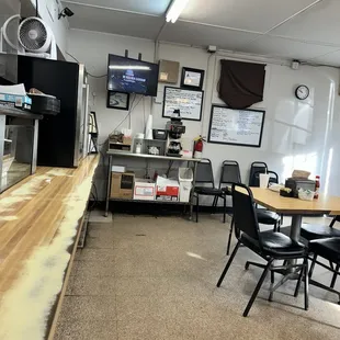 Inside restaurant
