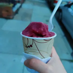 Black Cherry water ice