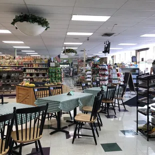 tables and chairs