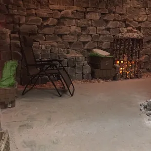 Inside the salt cave