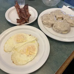 Biscuits and Gravy w/ bacon