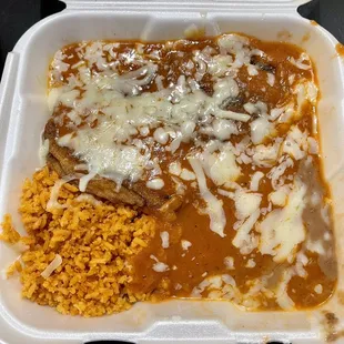 #13. Chile Relleno Combination Plate to go