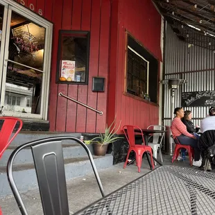 Outside seating