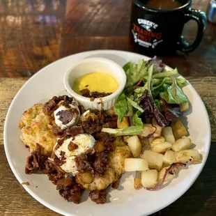 Chuck&apos;s special: Cheddar Biscuit Benedict