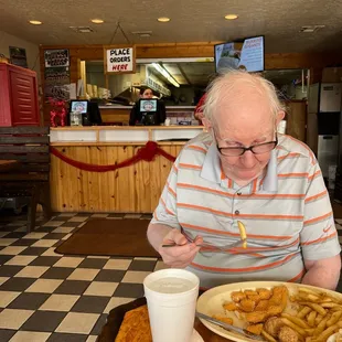 Counter service but good food.