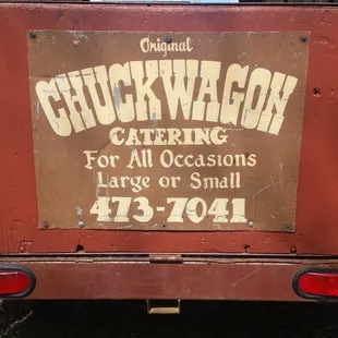 One of our original signs (before area codes)