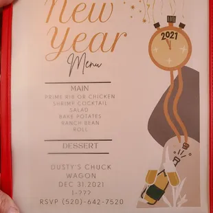 New year special menu