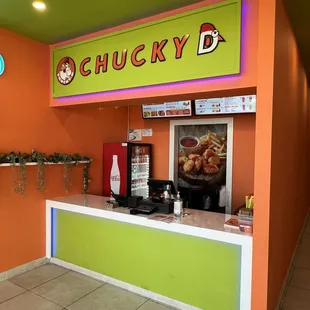 Front ordering area.