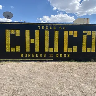 a sign for chuco