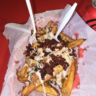 Chorizo fries